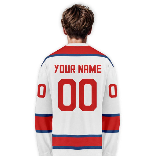 Personalized Czech Republic Ice Hockey Jersey for Men, Women, and Kids - Custom Name and Number Team Apparel - ToylandEU