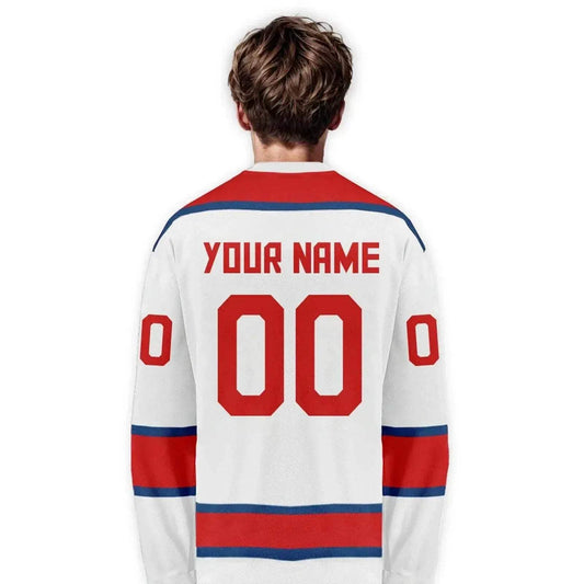 Personalized Czech Republic Ice Hockey Jersey for Men, Women, and Kids - Custom Name and Number Team Apparel - ToylandEU