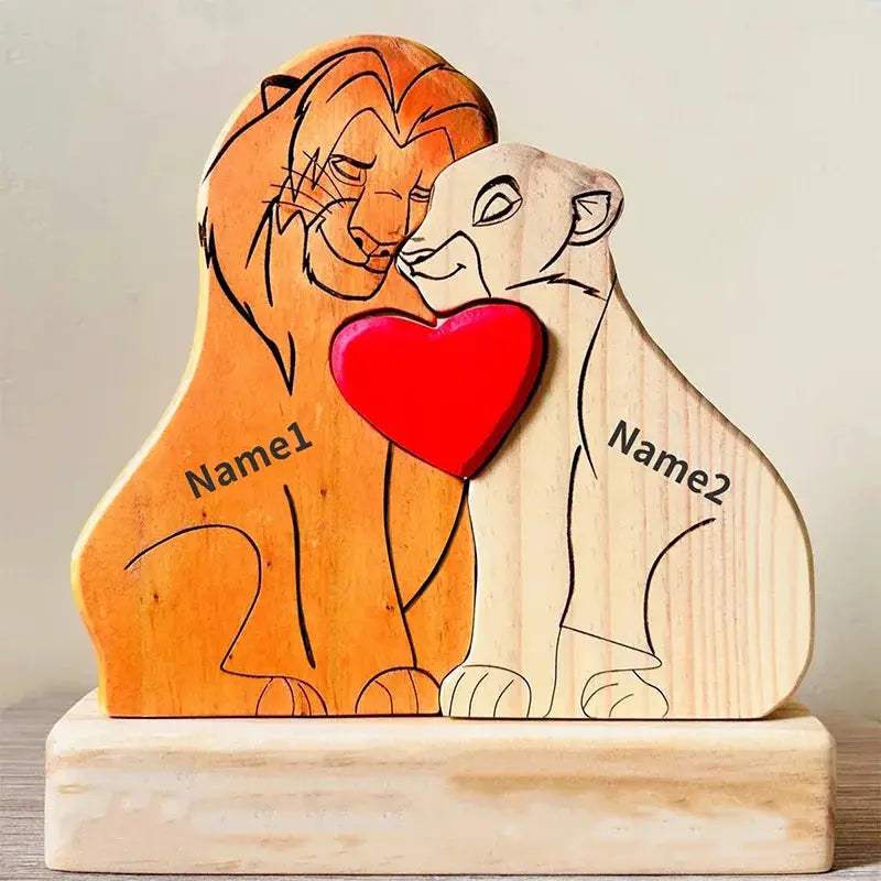 Personalized Puzzle Family Name Wood Keepsake Gift - ToylandEU