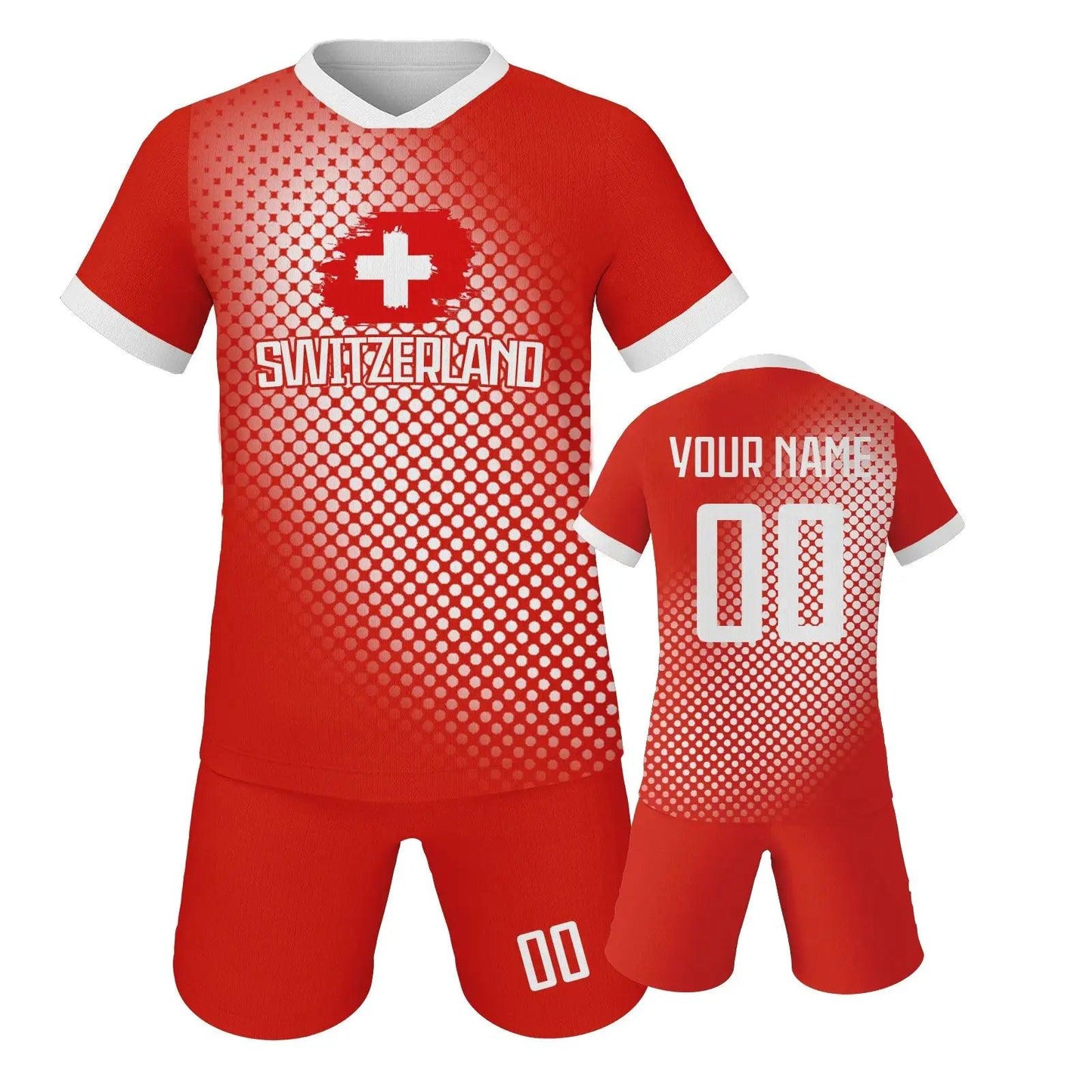 Personalized Switzerland Youth Soccer Jersey With Name - ToylandEU™
