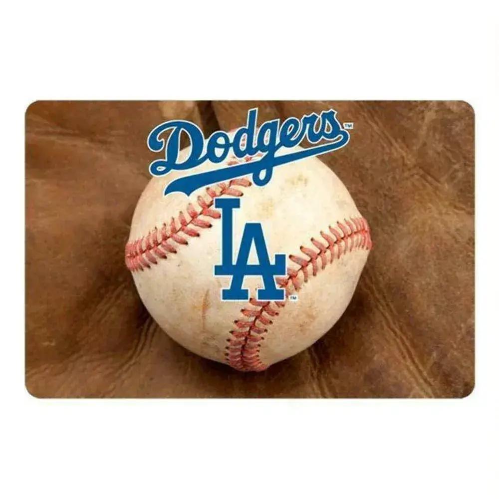 Los Angeles Dodgers Pet Bowl Mat Classic Baseball Large - ToylandEU™