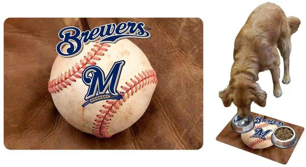 Milwaukee Brewers Pet Bowl Mat Classic Baseball Large - ToylandEU™