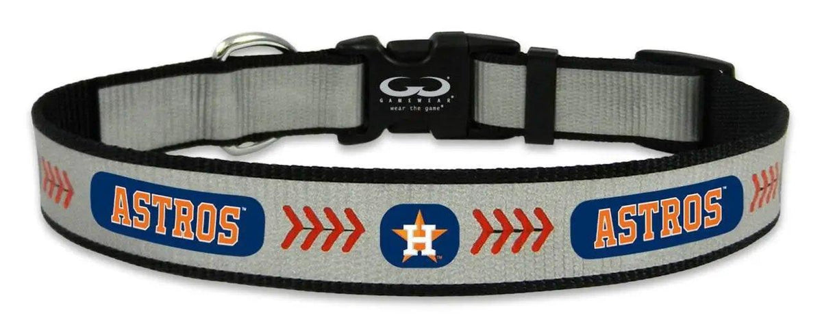 Houston Astros Reflective Medium Baseball Dog Collar - ToylandEU™