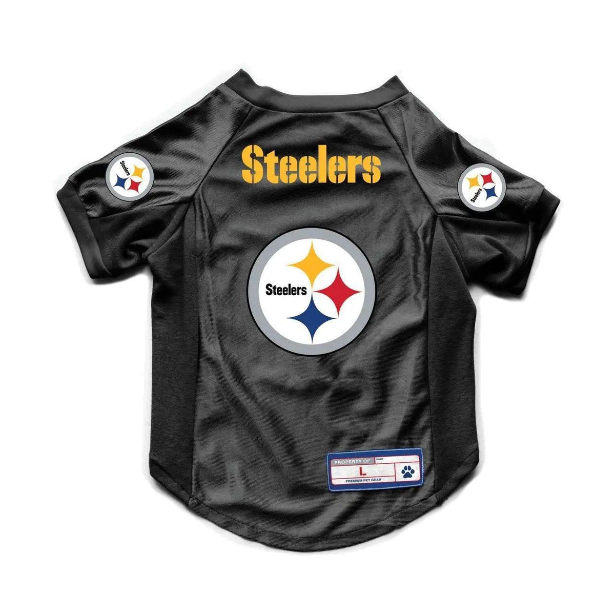 Pittsburgh Steelers Pet Jersey Stretch Size L Dazzle Fabric - ToylandEU™