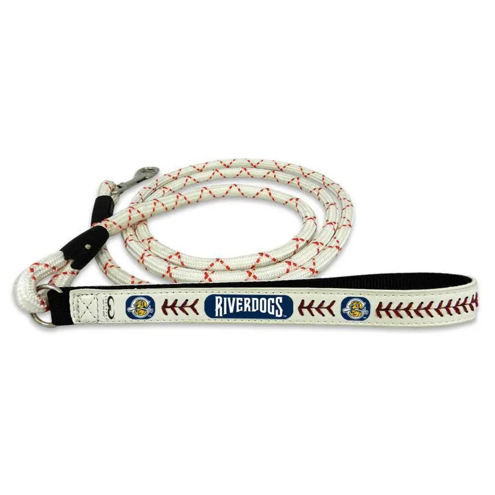 Charleston RiverDogs Leather Frozen Rope Pet Leash Medium - ToylandEU™