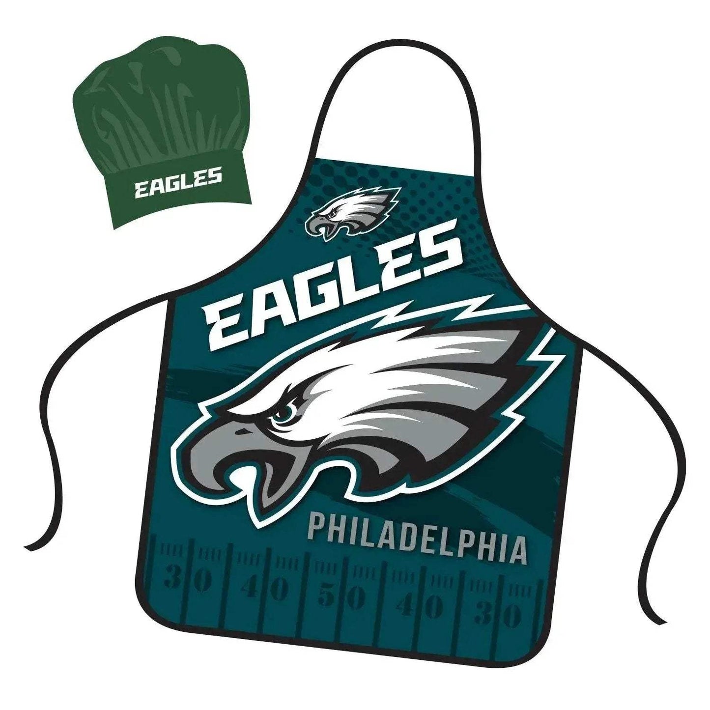 Philadelphia Eagles Chef Hat and Apron Set for Adults - ToylandEU™