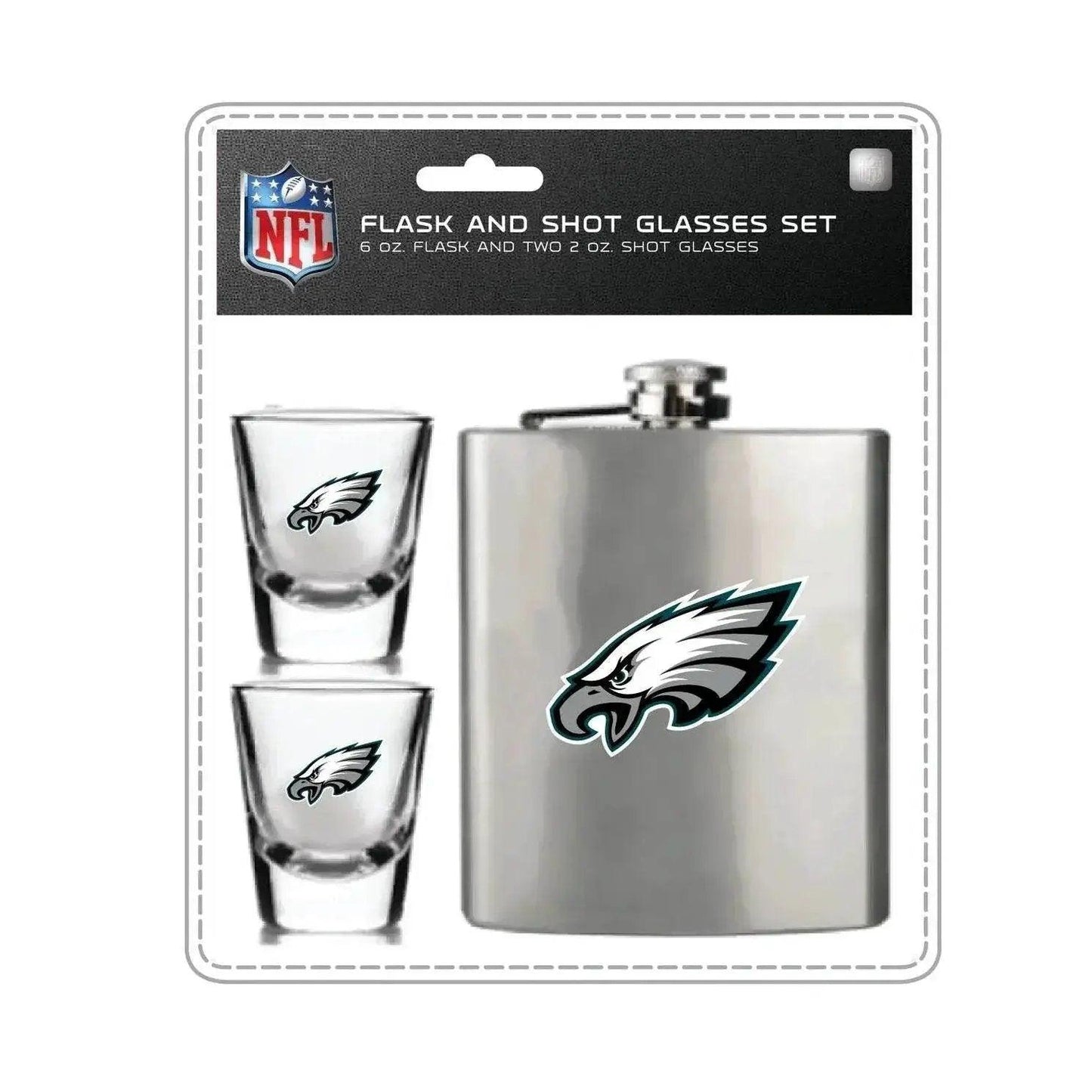 Philadelphia Eagles Flask and Shot Glass Set For Fans - ToylandEU™