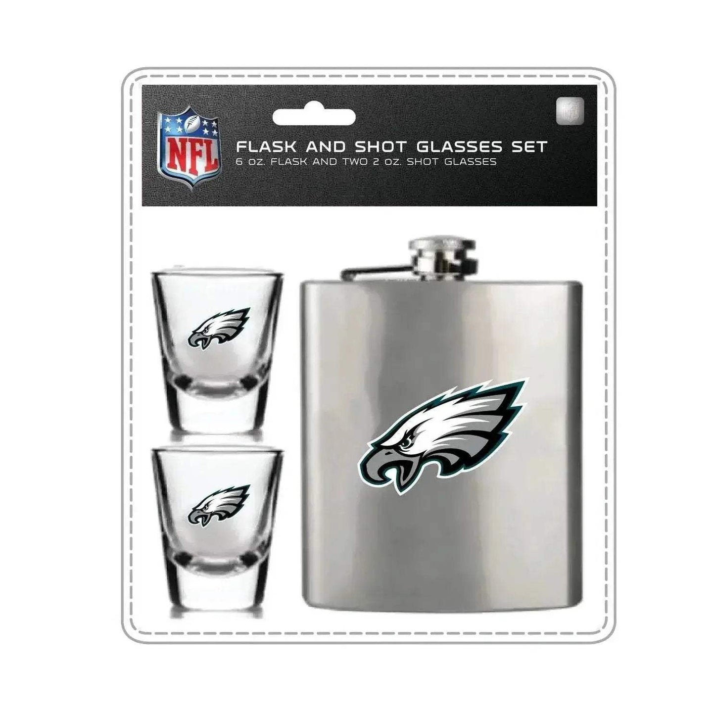Philadelphia Eagles Flask and Shot Glass Set For Fans - ToylandEU™