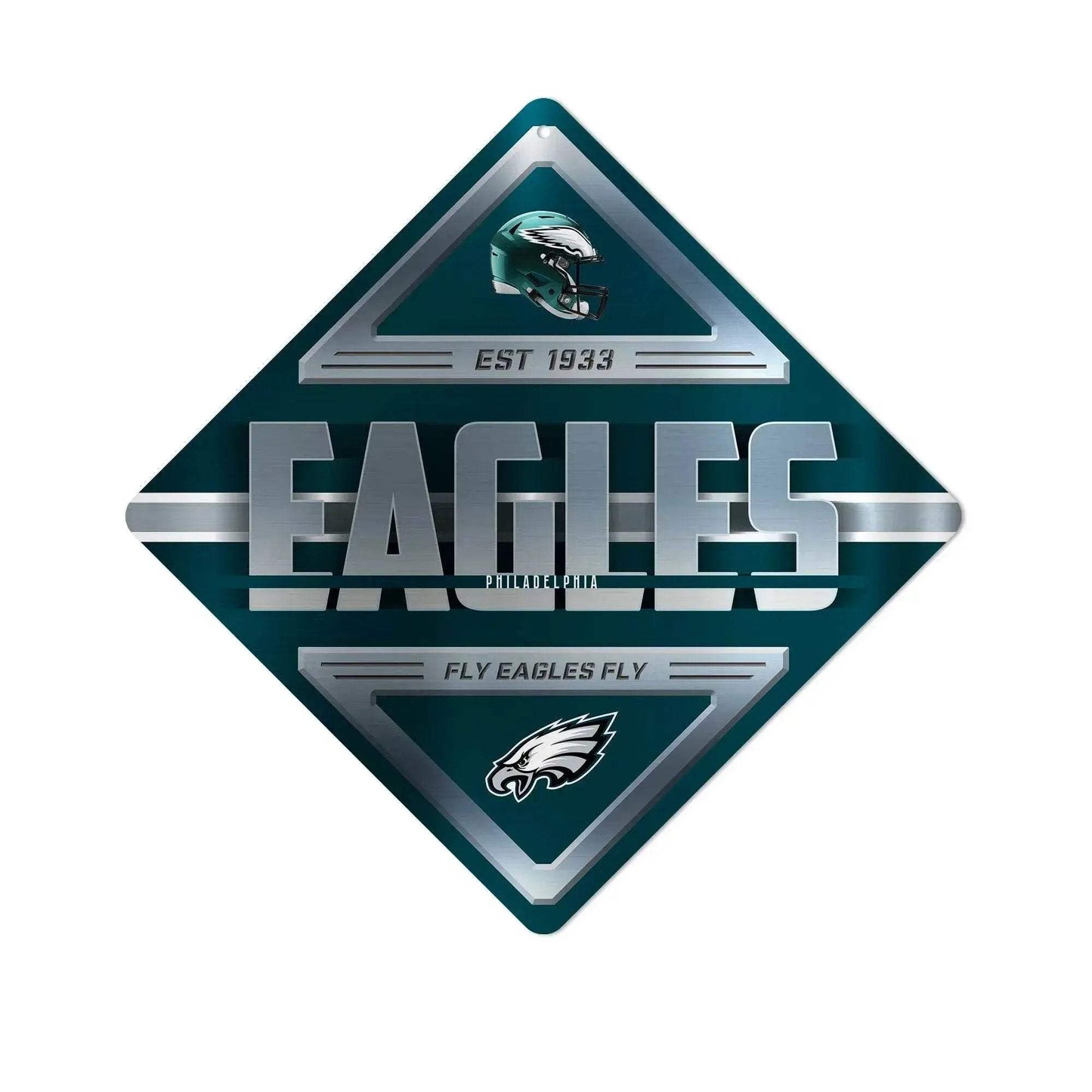 Philadelphia Eagles Metal Diamond Wall Sign Decor Piece - ToylandEU™