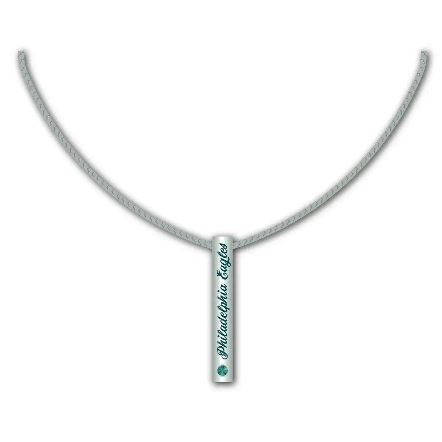 Philadelphia Eagles Necklace Silver Bar Pendant Jewelry - ToylandEU™