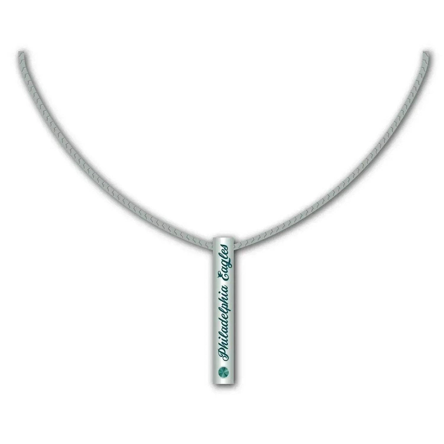 Philadelphia Eagles Necklace Silver Bar Pendant Jewelry - ToylandEU™