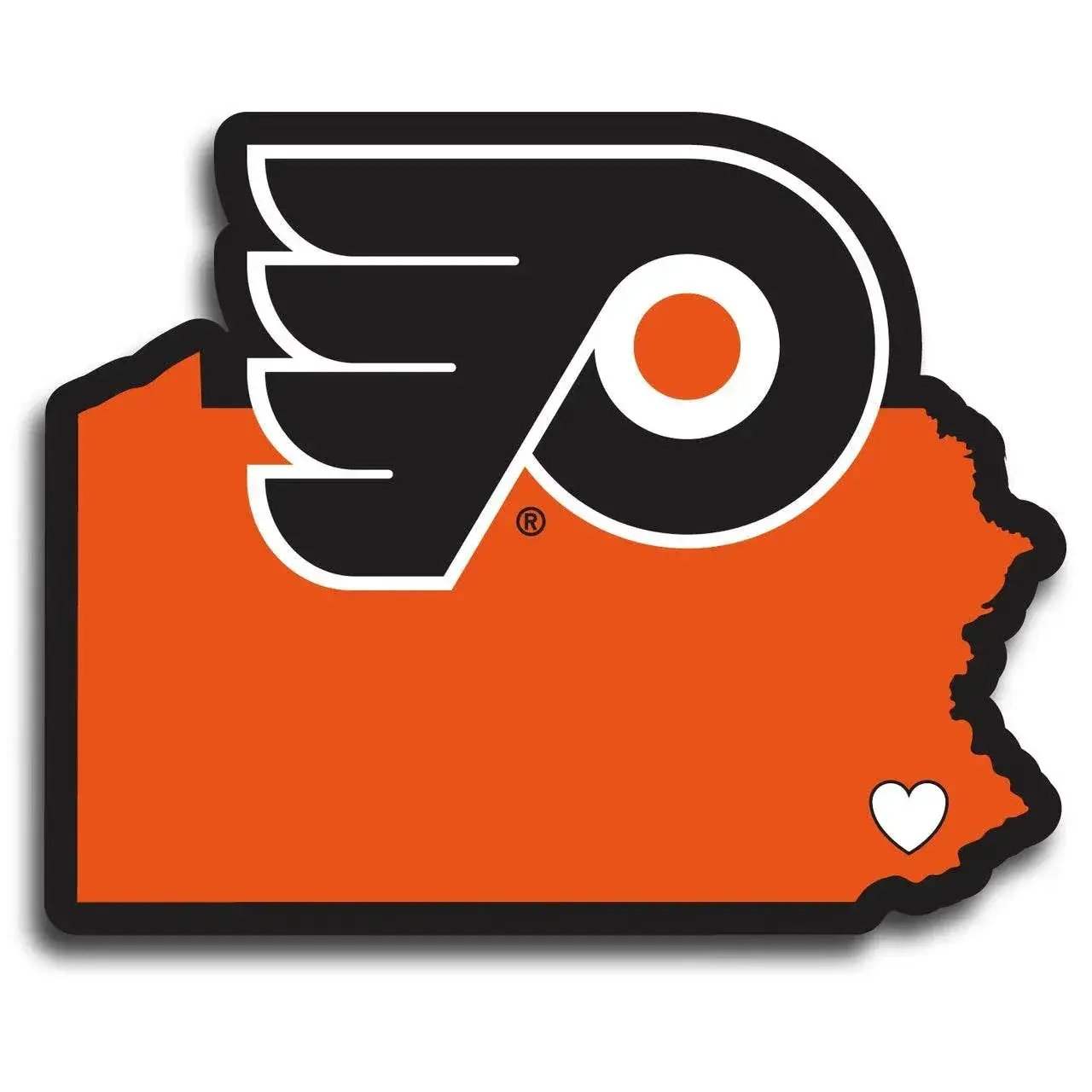 Philadelphia Flyers Repositionable Home State Pride Decal - ToylandEU™