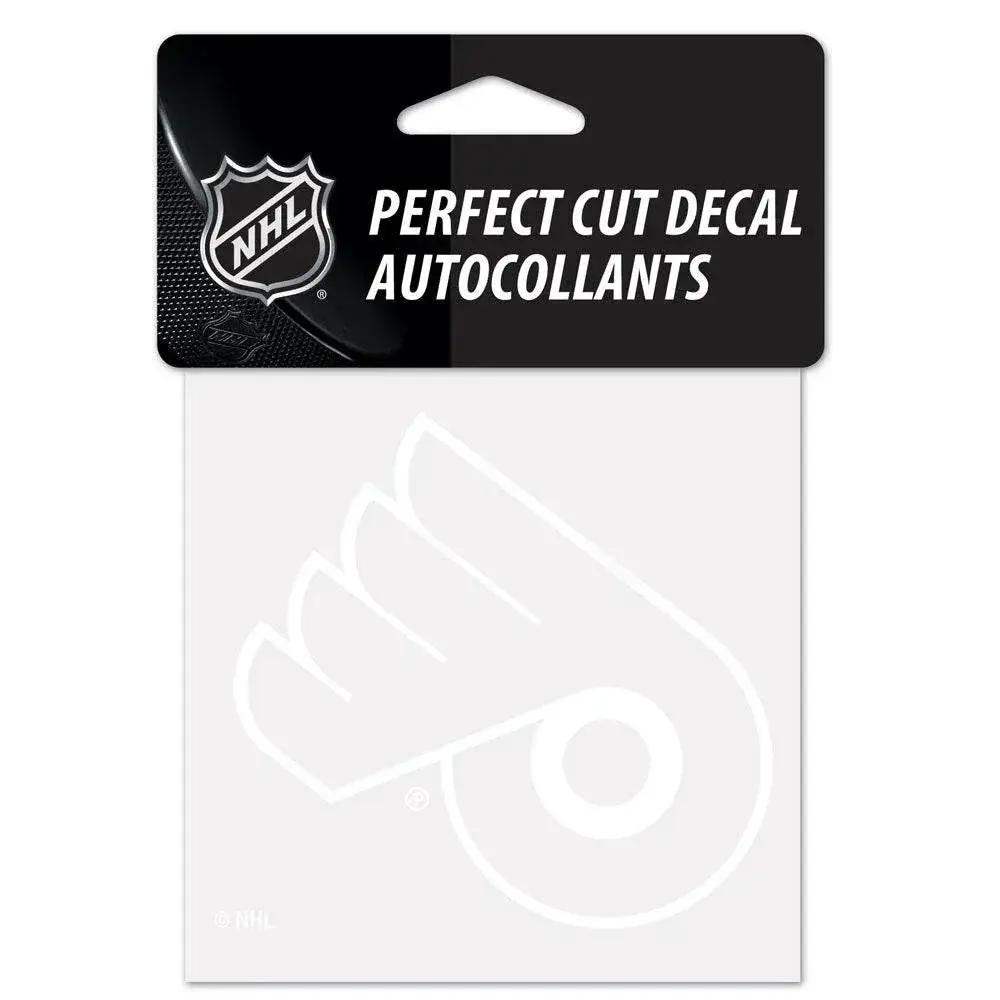 Philadelphia Flyers White 4x4 Perfect Cut Vinyl Decal - ToylandEU™