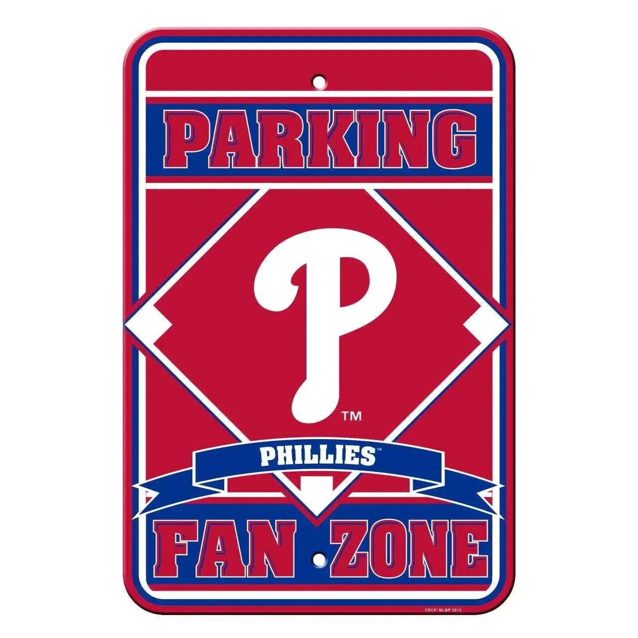 Philadelphia Phillies 12x18 Plastic Parking Sign Fan Zone - ToylandEU™