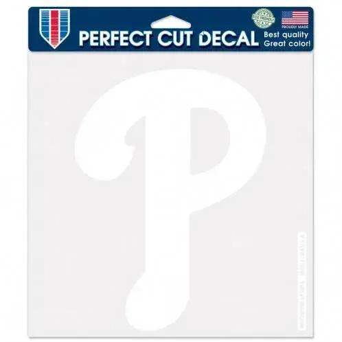 Philadelphia Phillies Decal 8x8 White Perfect Cut Vinyl - ToylandEU™