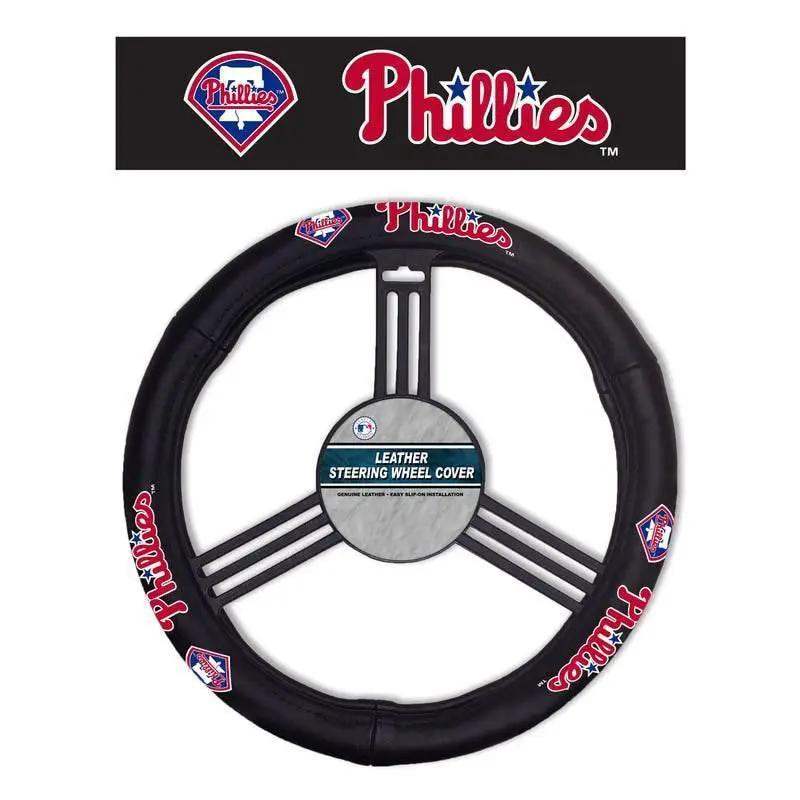 Philadelphia Phillies Steering Wheel Cover Leather Co - ToylandEU™