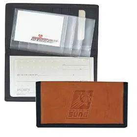 Phoenix Suns Leather Checkbook Cover Embroidered Logo - ToylandEU™