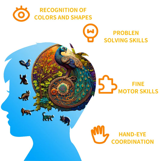 Phoenix Themed Wooden Jigsaw Puzzle For Adults Great Gift - ToylandEU