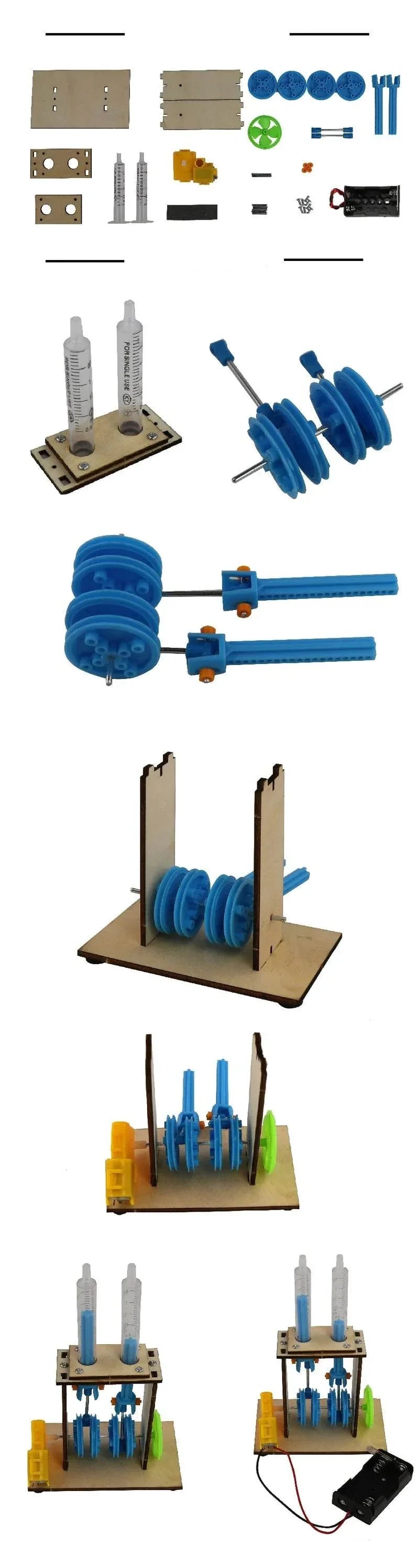 Physics STEM Technology Gadget Kids Science Toys Fuel Engine Model Educational DIY Craft Toy - ToylandEU