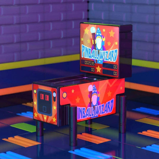 Pinball Wizard - B3 Customs Pinball Arcade Machine Building Set made using LEGO parts - ToylandEU