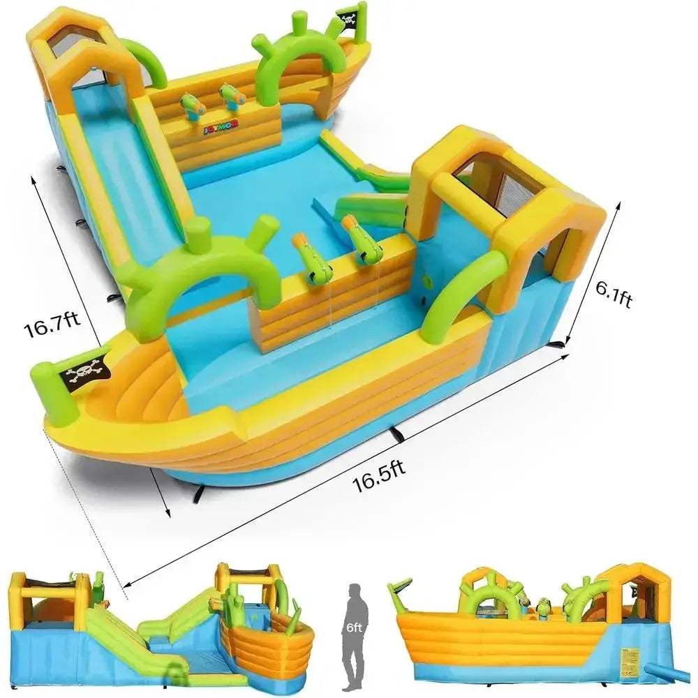 Pirate Water Slide Park Epic Bounce House With Water Cannons - ToylandEU
