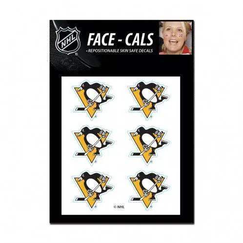 Pittsburgh Penguins Face Tattoo Decals Waterless Skin Safe - ToylandEU™