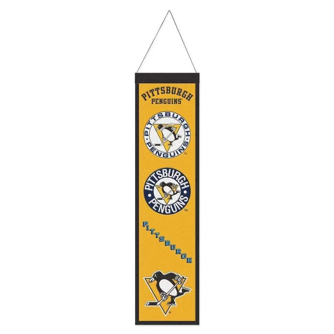 Pittsburgh Penguins Wool Banner 8x32 Heritage Design - ToylandEU™