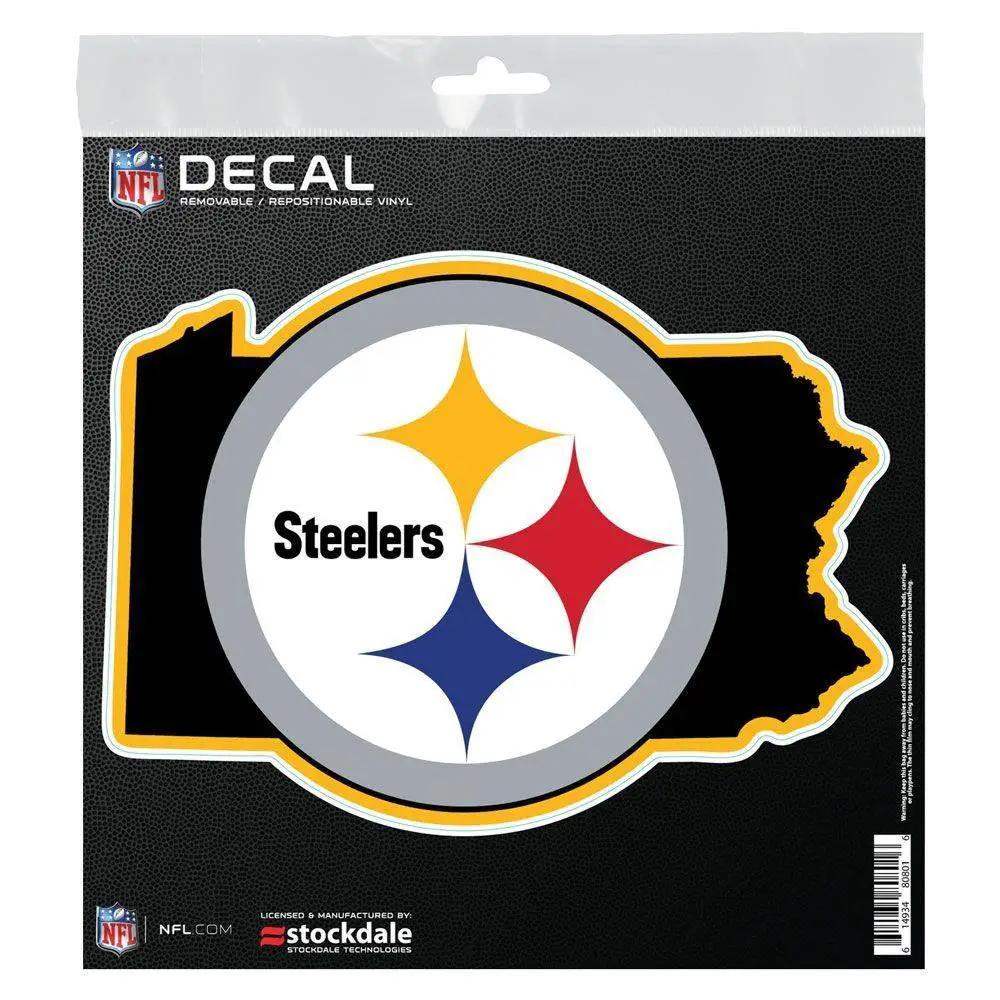 Pittsburgh Steelers 6x6 All Surface State Shape Decal - ToylandEU™