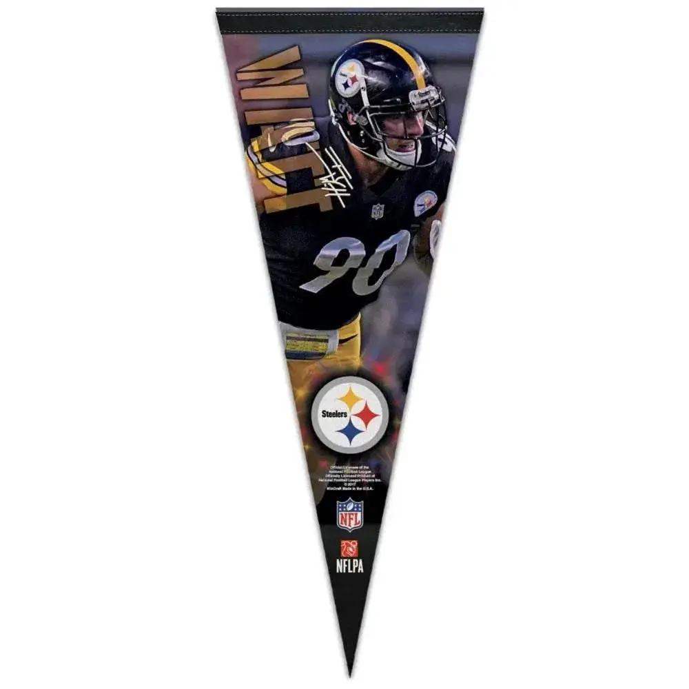Pittsburgh Steelers Pennant 12x30 Premium TJ Watt Alternate - ToylandEU™