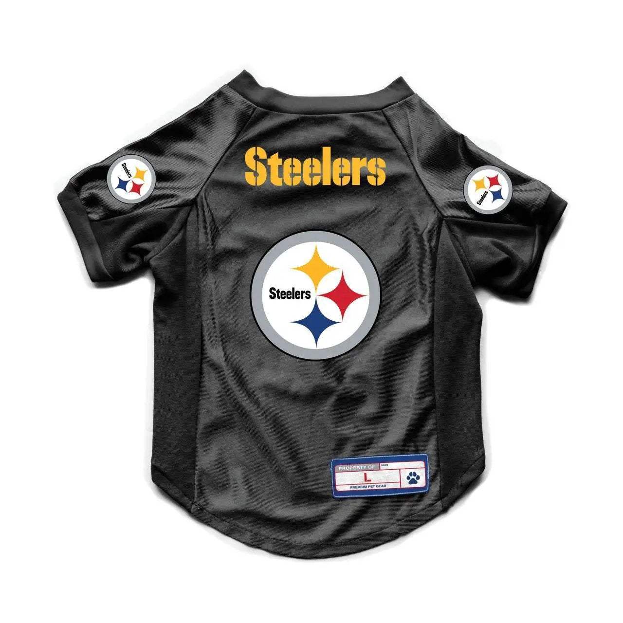 Pittsburgh Steelers Pet Jersey Stretch Size L Dazzle Fabric - ToylandEU