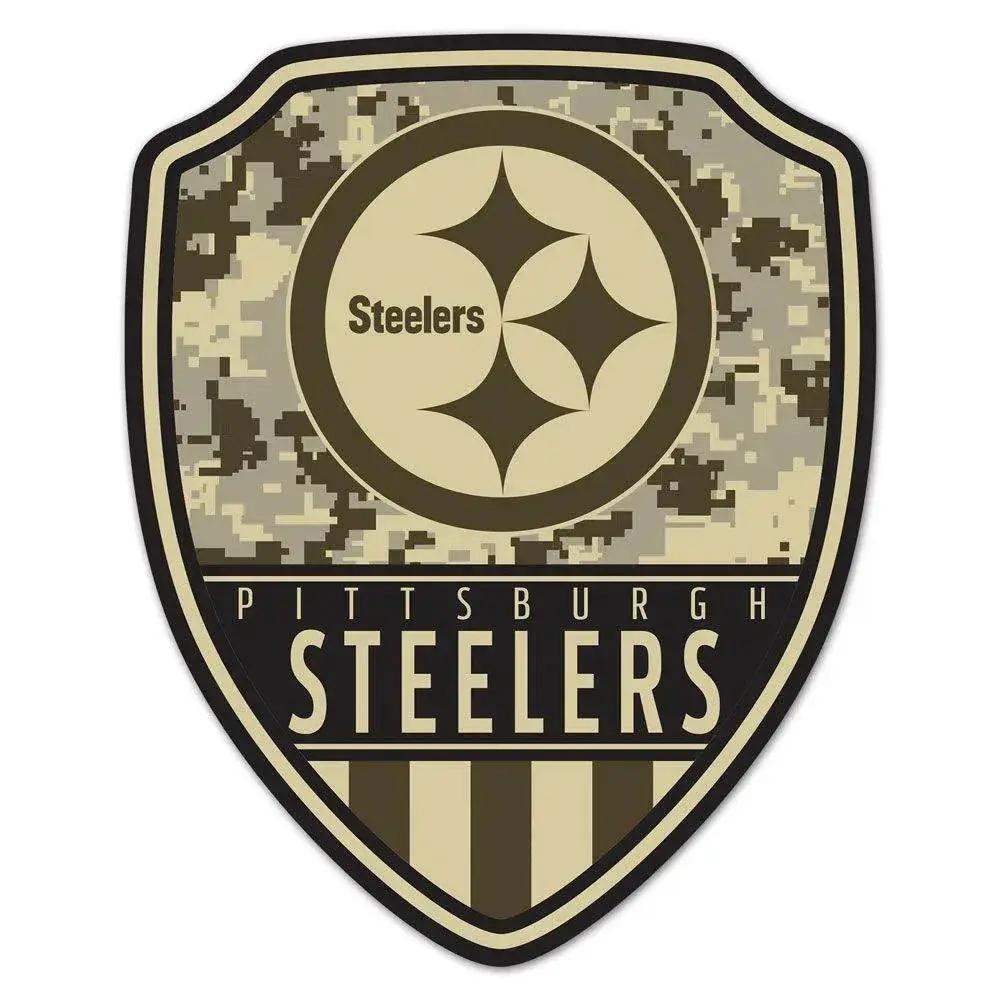 Pittsburgh Steelers Wood Sign Shield 11x17 Indoor Decor - ToylandEU™