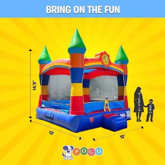 Playhouse Crossover Inflatable Bounce House for Kids and Toddlers - ToylandEU