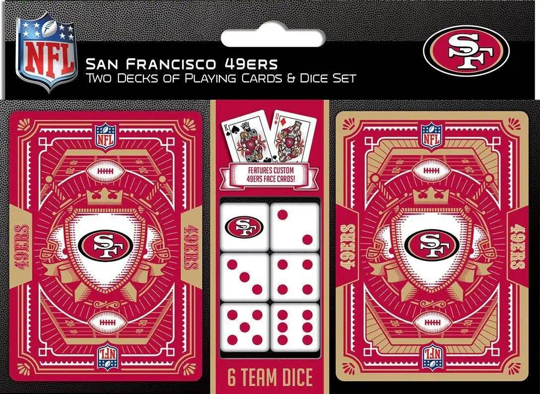 San Francisco 49ers Playing Cards And Dice Set 2 Pack - ToylandEU™