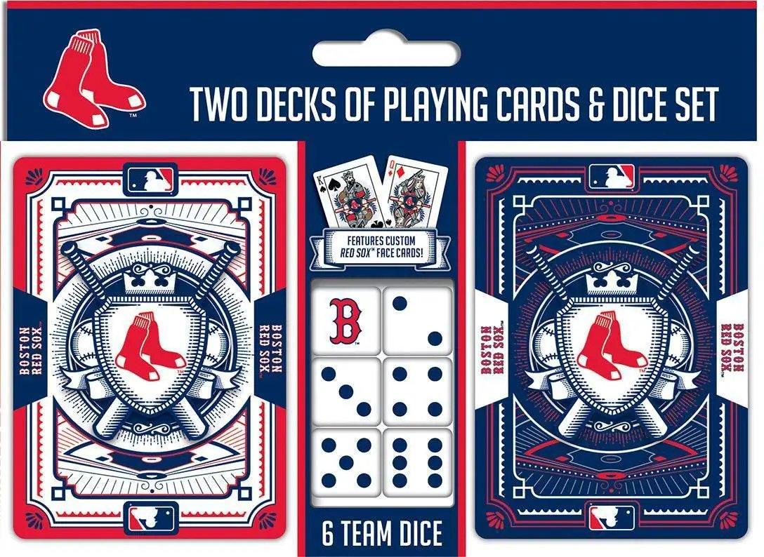 Boston Red Sox Playing Cards and Dice Set with Team Logo - ToylandEU™