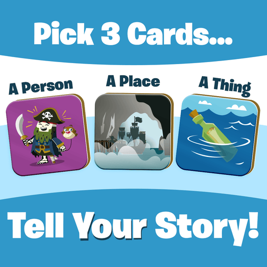 Story Starter Cards | Pirate Theme Prompts | Creative Writing Toy | For Kids