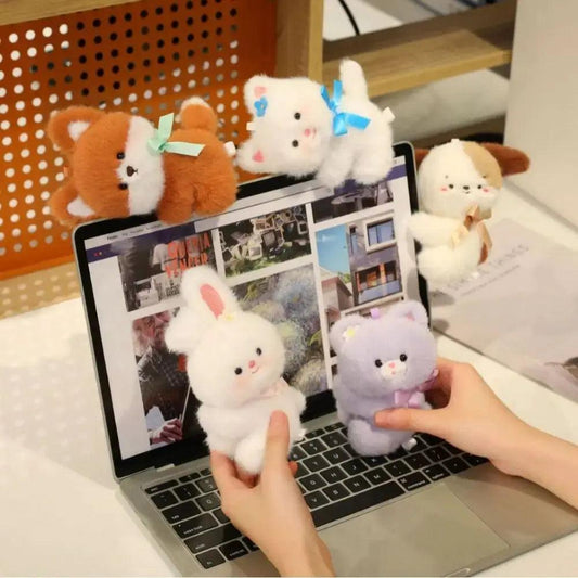 Plush Rabbit Clip Toy Durable For Computer Decoration - ToylandEU™
