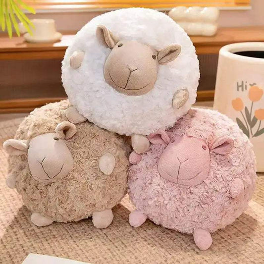 Plush Sheep Doll for Christmas and Thanksgiving Gift Cute Animal Toy Soft Ball 28cm - ToylandEU