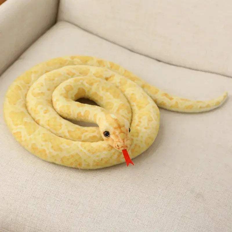 Plush Snake Toy Python Realistic Fake Snake Gift For Kids - ToylandEU