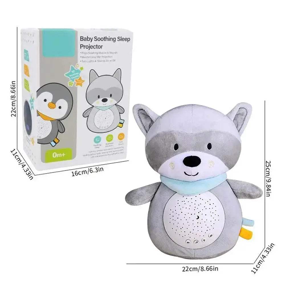 Plush Star Projector Bear: Soothing LED Night Light for Kids - ToylandEU™