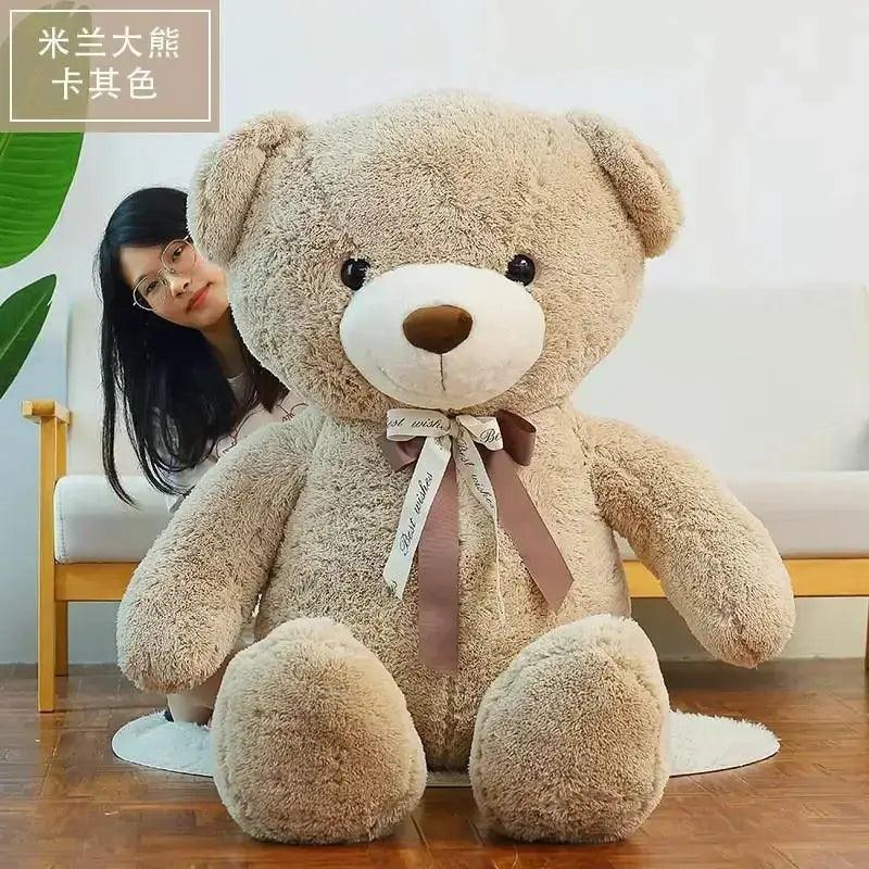 Giant Teddy Bear Plush Toy Three Color Huggable Gift - ToylandEU™