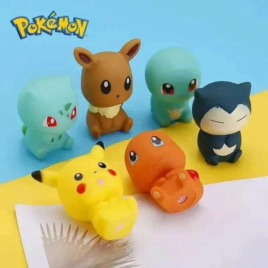 Pokemon Bath Toys Set Six Figures Soft Vocal - ToylandEU™
