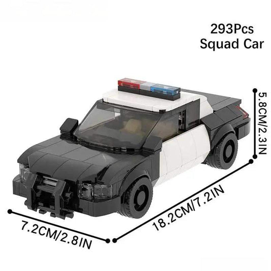 Lego Police Squad Car Buildable Minifigures Set Deluxe - ToylandEU™