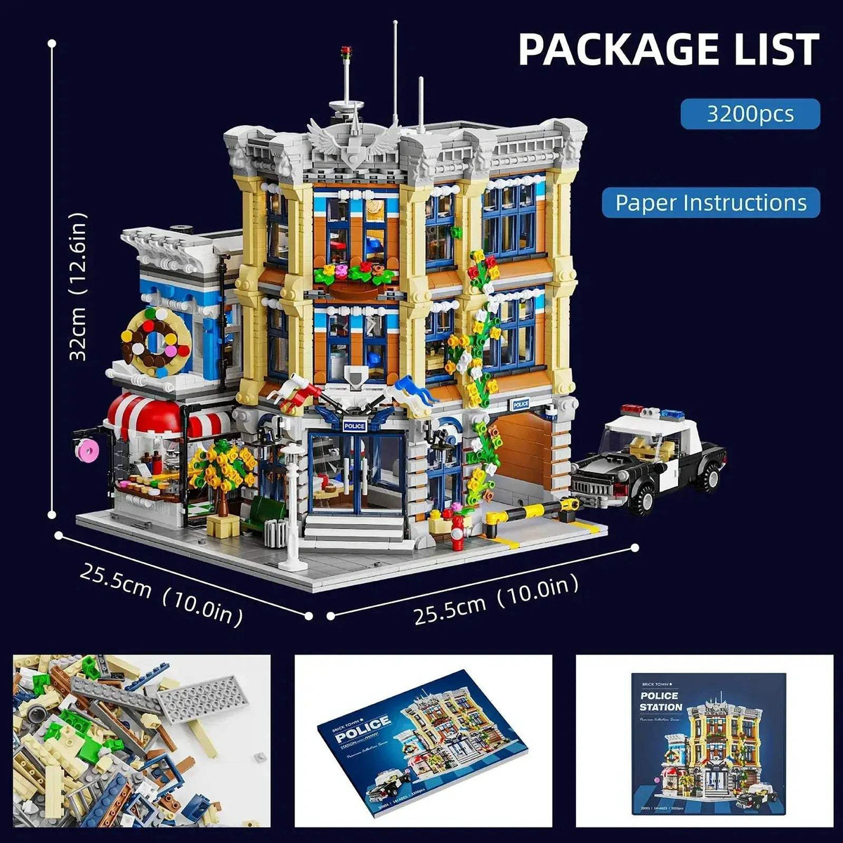 Police Station Building Blocks Set 3200 Pieces Lego - ToylandEU™