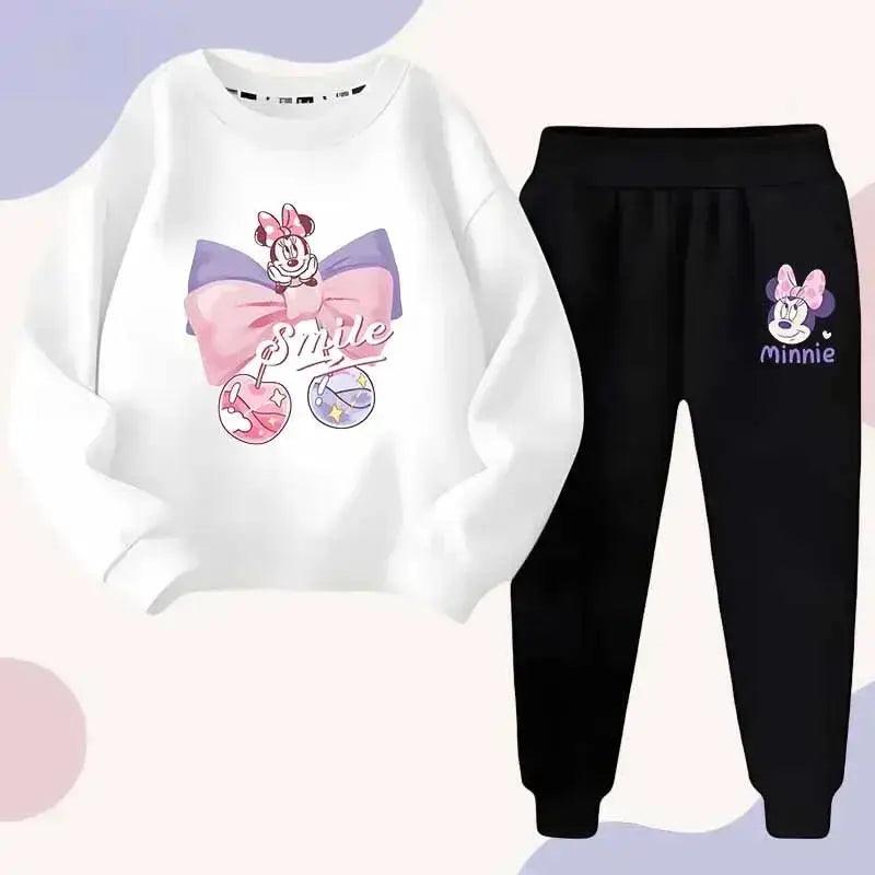 Polyester 4 To 6Y Minnie Bowknot Hoodie And Pants Set - ToylandEU™