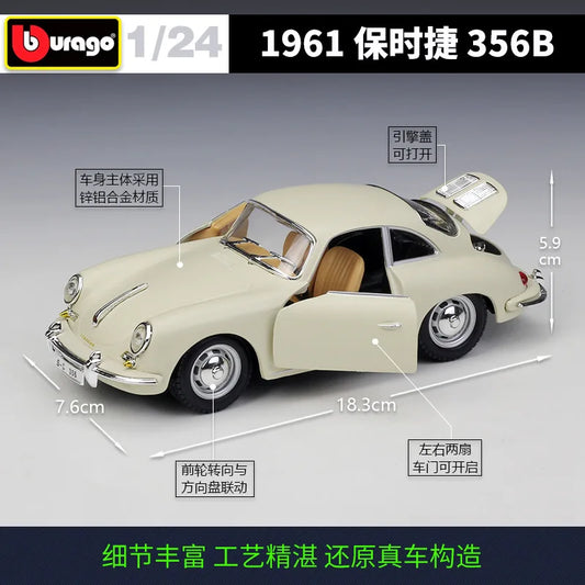 Porsche 356B Cabriolet | 1:24 Alloy | Toylandeu™