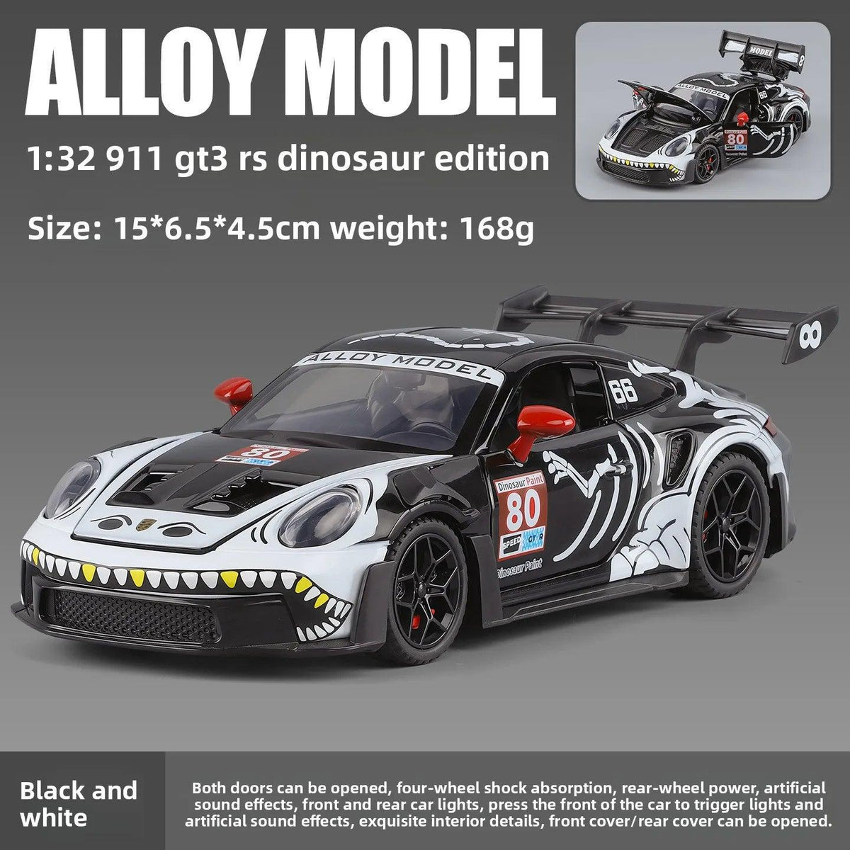 Porsche 911 GT3 R Diecast | 1:32 Scale Pull-Back | Toylandeu™