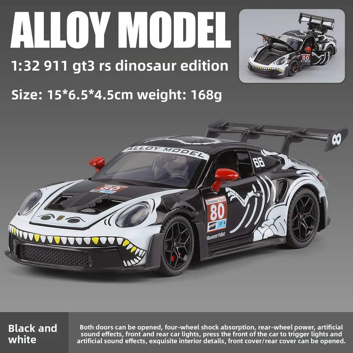 Porsche 911 GT3 R Diecast | 1:32 Scale Pull-Back | Toylandeu™