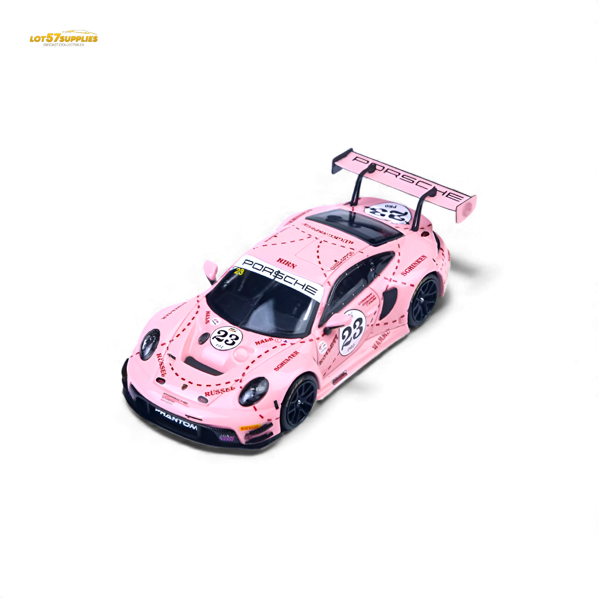 Porsche 911 GT3 R Diecast | Pink Pig Livery | Toylandeu™