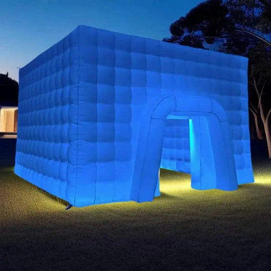 Portable Large LED Inflatable Air Cube Tent House with Blower - ToylandEU™