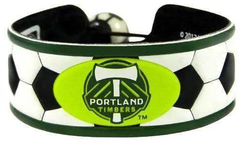 Portland Timbers Soccer Leather Bracelet With Ceramic Bead - ToylandEU™